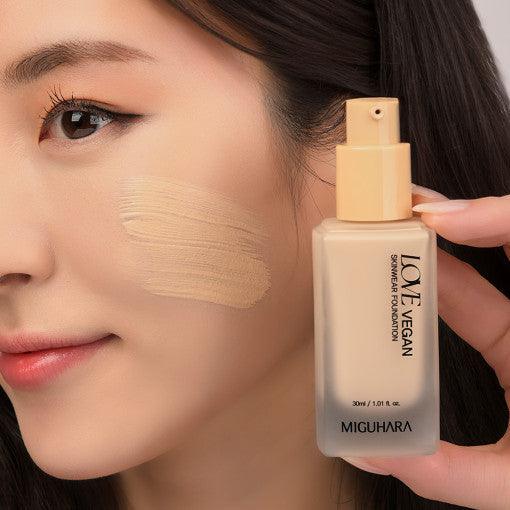 MIGUHARA Love Vegan Skinware Foundation SPF30 PA+++ 30ml #21-thekimyoung.com