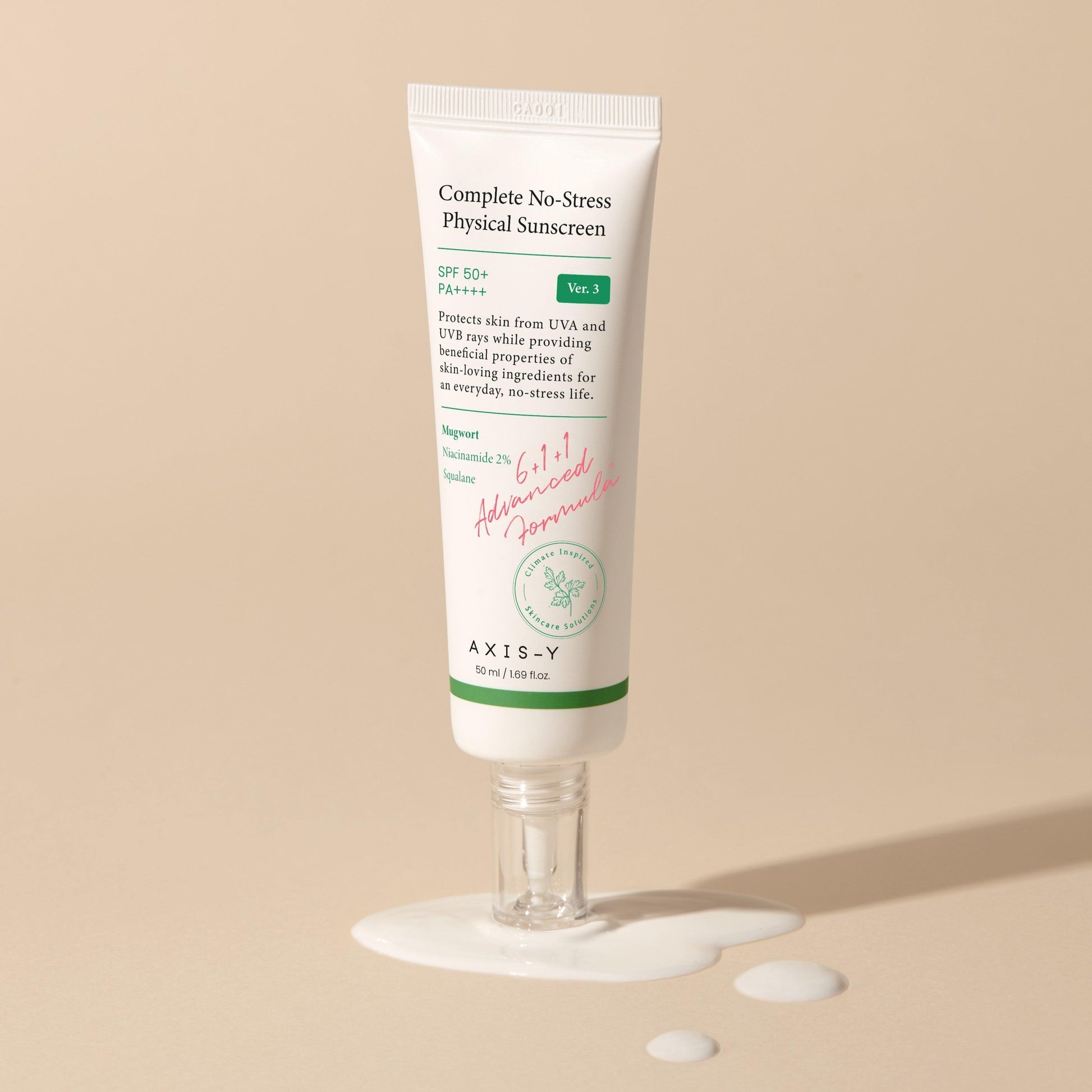 AXIS-Y No-Stress Physical Sunscreen V.3 - 50ml-thekimyoung.com