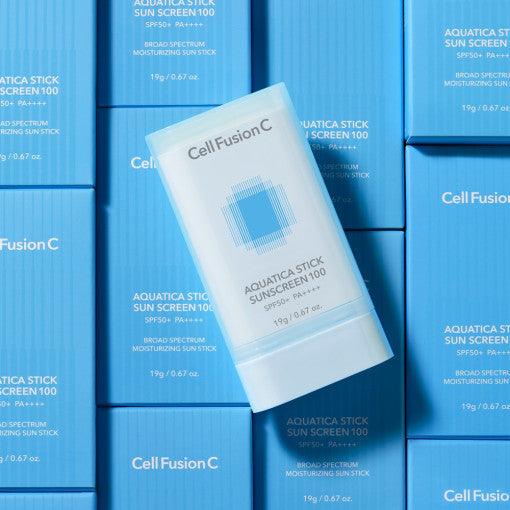 [Cell Fusion C] Aquatica Stick Sunscreen 100 SPF50+ PA++++ 19g Sun Stick Cell Fusion C