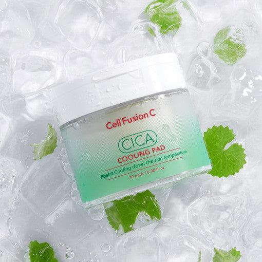 [Cell Fusion C] Cica Cooling Pad (70 Pads) 180ml Toner Pad Cell Fusion C