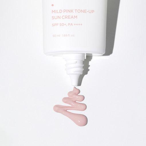BRTC Mild Pink Tone-Up Sun Cream SPF 50+/PA ++++ 50ml-thekimyoung.com