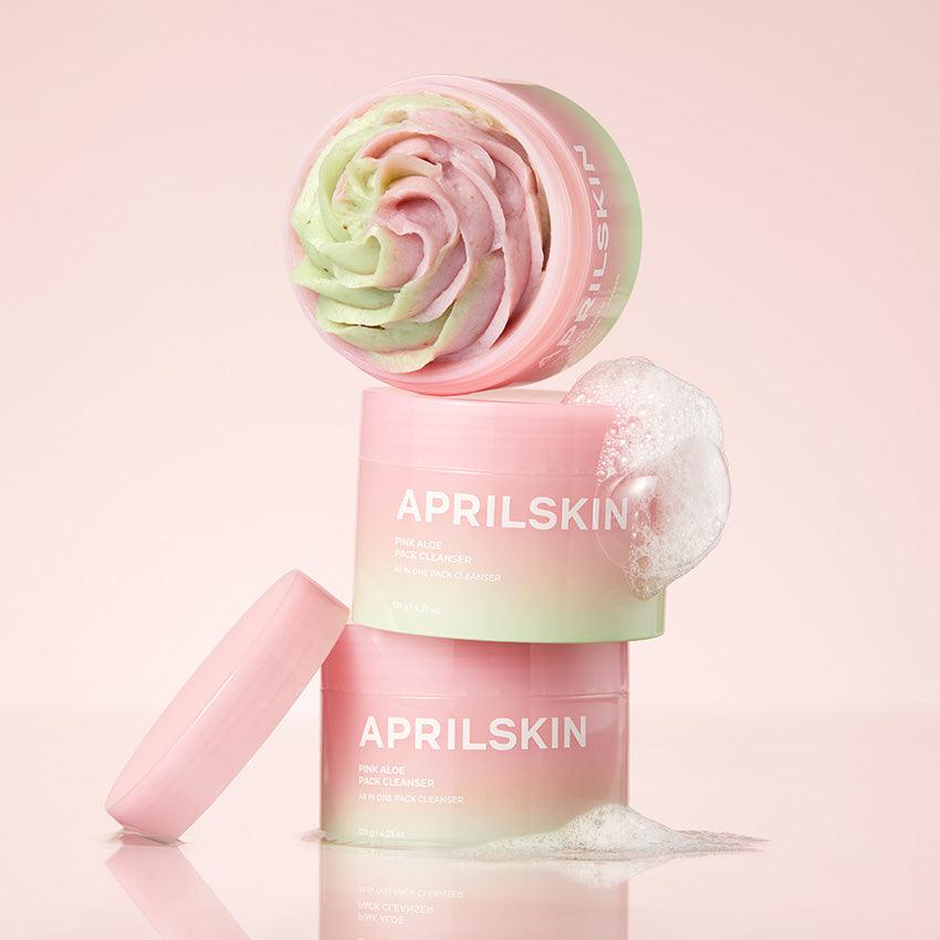 APRILSKIN Pink Aloe Mask-to-Foam Soothing Cleanser 120g Cleansing Foam APRILSKIN