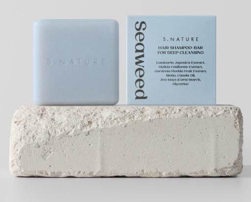 S.NATURE HAIR SHAMPOO-BAR FOR DEEP CLEANSING 100g-thekimyoung.com