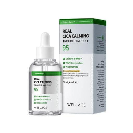 WELLAGE Real Cica Calming 95 Trouble Ampoule 50ml Acne treatment WELLAGE