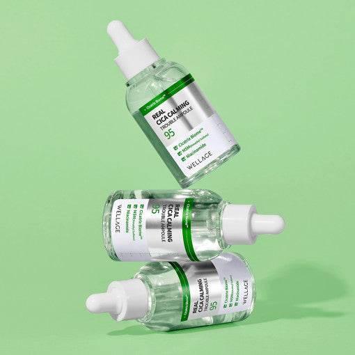 WELLAGE Real Cica Calming 95 Trouble Ampoule 50ml Acne treatment WELLAGE