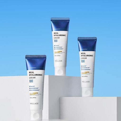 WELLAGE Real Hyaluronic 100 Cream 50ml Moisturizer Cream WELLAGE