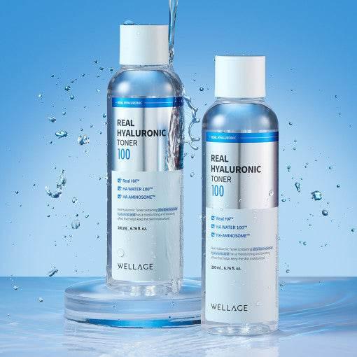 WELLAGE Real Hyaluronic 100 Toner 200ml Toner WELLAGE