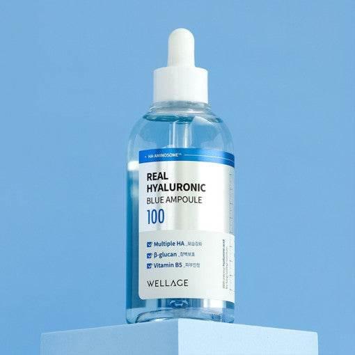 WELLAGE Real Hyaluronic Blue Ampoule 100 100ml Ampoule WELLAGE