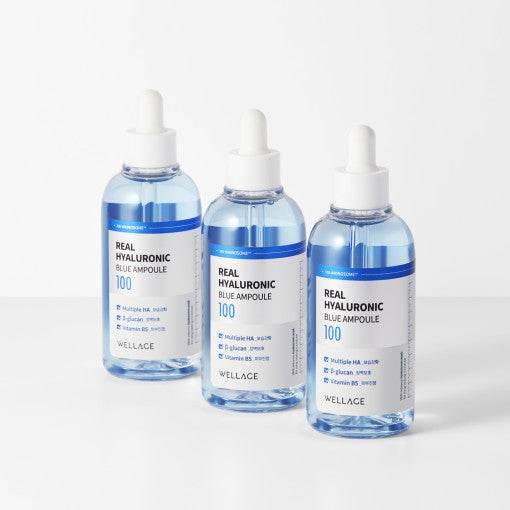 WELLAGE Real Hyaluronic Blue Ampoule 100 100ml Ampoule WELLAGE