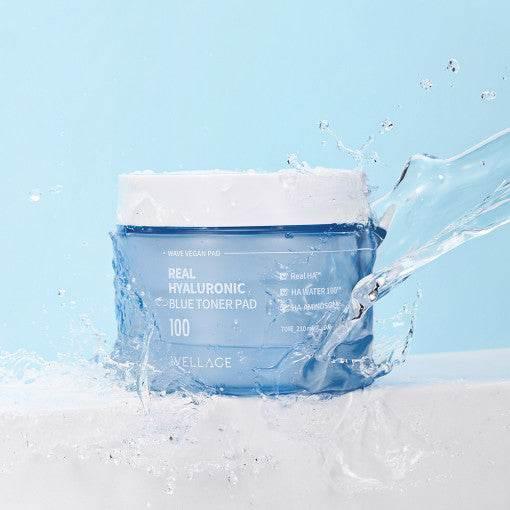 WELLAGE Real Hyaluronic Blue Toner Pad 70pads / 210ml Toner Pad WELLAGE