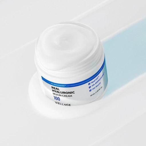 WELLAGE Real Hyaluronic Mucin Cream 50ml Moisturizer Cream WELLAGE