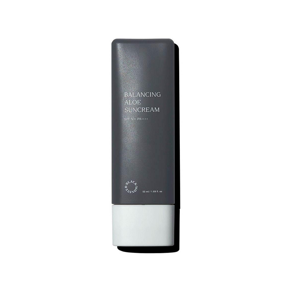 BLACK MONSTER Balancing Aloe Sun Cream SPF50+-thekimyoung.com