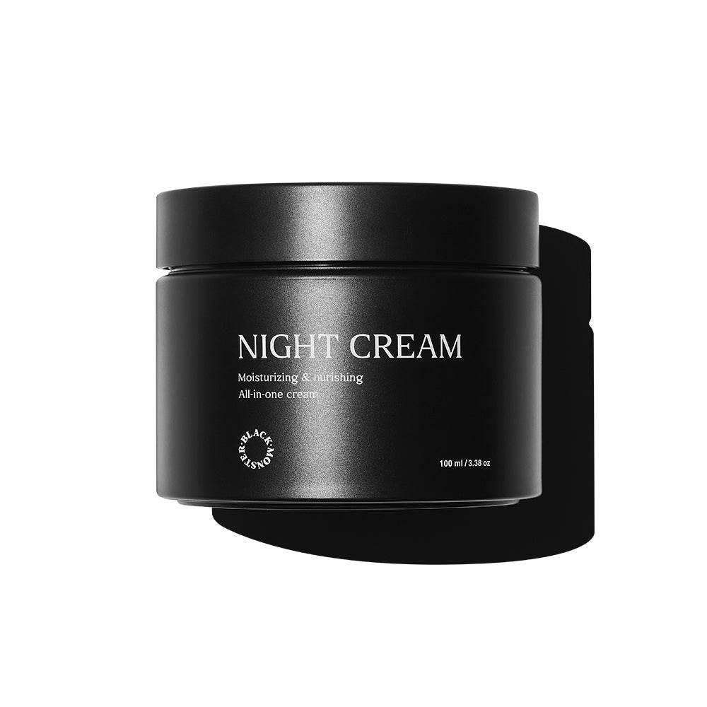 BLACK MONSTER Night Cream 100ml - Revitalizing Moisturizer Moisturizer for Men BLACK MONSTER