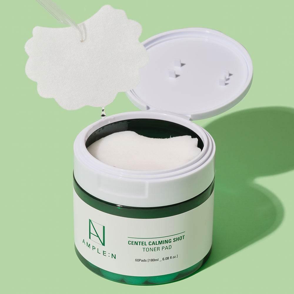 AMPLE:N Centel Calming Shot Toner Pad 180ml-thekimyoung.com
