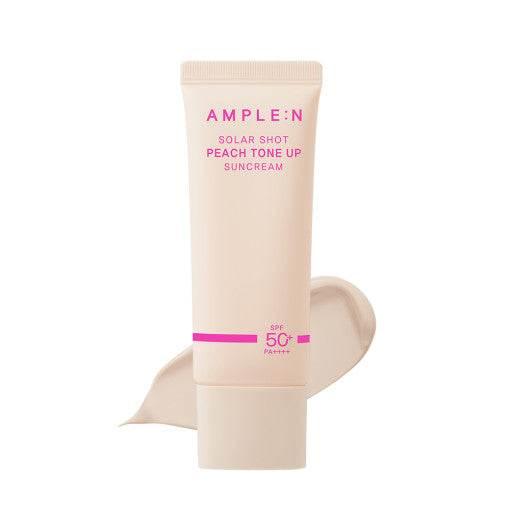 AMPLE:N Solar Shot Peach Tone Up Suncream 40ml 50+ PA++++-thekimyoung.com