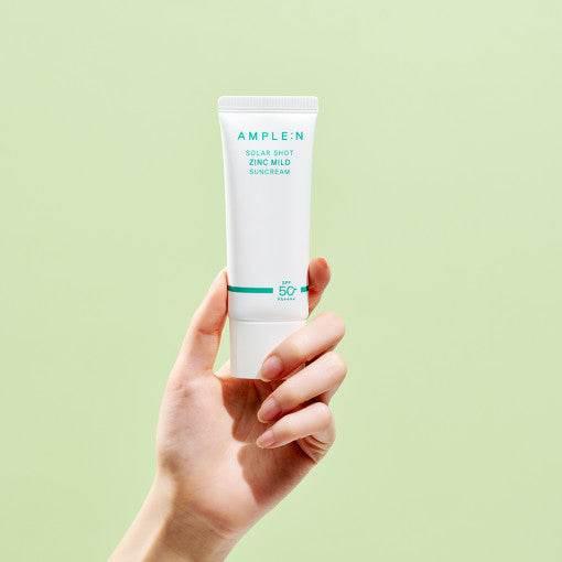 AMPLE:N Solar Shot Zinc Mild Suncream 40ml SPF 50+ PA++++-thekimyoung.com