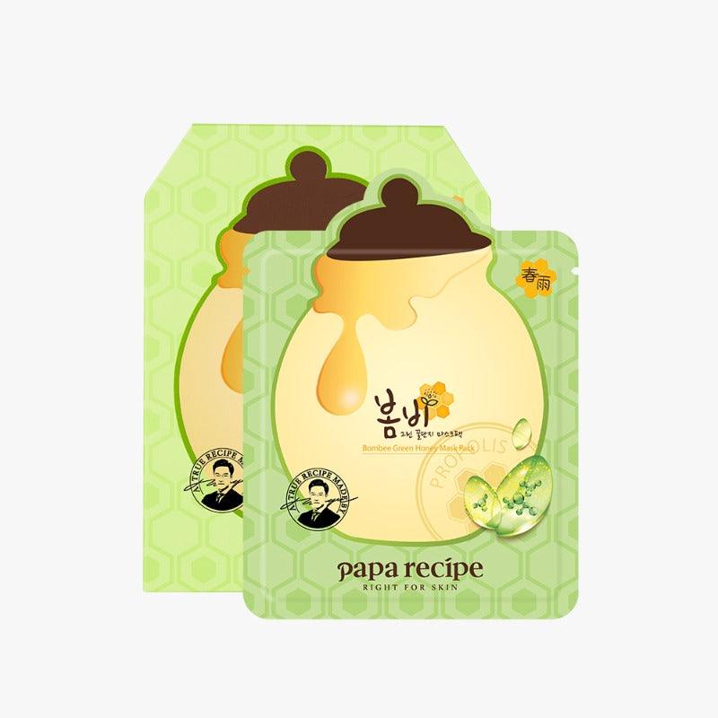 papa recipe Bombee Green Honey Mask Pack Set 25g x 10 pcs-thekimyoung.com