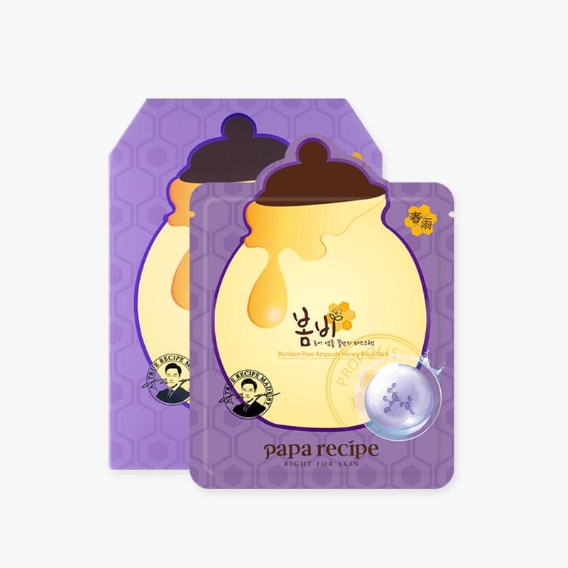 papa recipe Bombee Pore Ampoule Honey Mask Pack Set 25g x 10 pcs-thekimyoung.com