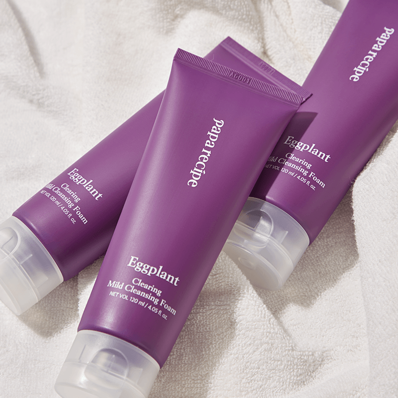 papa recipe Eggplant Clearing Mild Cleansing Foam 120ml-thekimyoung.com