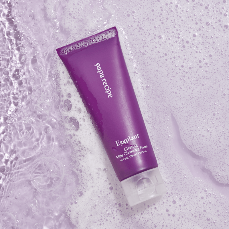papa recipe Eggplant Clearing Mild Cleansing Foam 120ml-thekimyoung.com