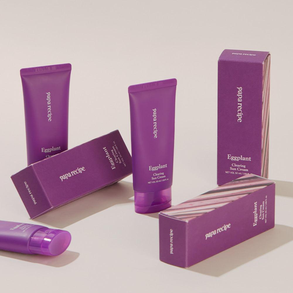 papa recipe Eggplant Clearing Sun Cream 50ml (SPF 50+ PA++++)-thekimyoung.com