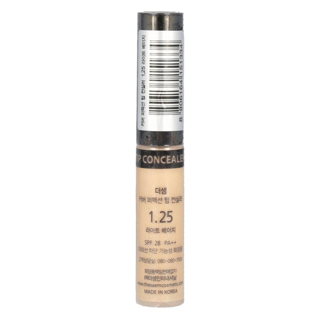 the SAEM Cover Perfection Tip Concealer 6.5g (10 shades) Concealer The SAEM #1.25 Light Beige