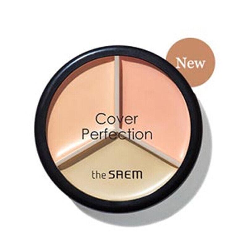 the SAEM Cover Perfection Triple Pot Concealer 4.5g*3 Concealer The SAEM 03 Correct up Beige