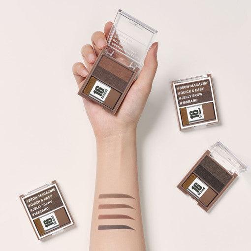 16BRAND 16 Brow Magazine Eyebrow (3 colors) Eyebrow 16BRAND