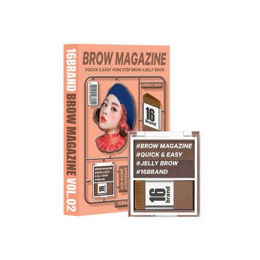 16BRAND 16 Brow Magazine Eyebrow (3 colors) Eyebrow 16BRAND Vol.02 COCO BROWN