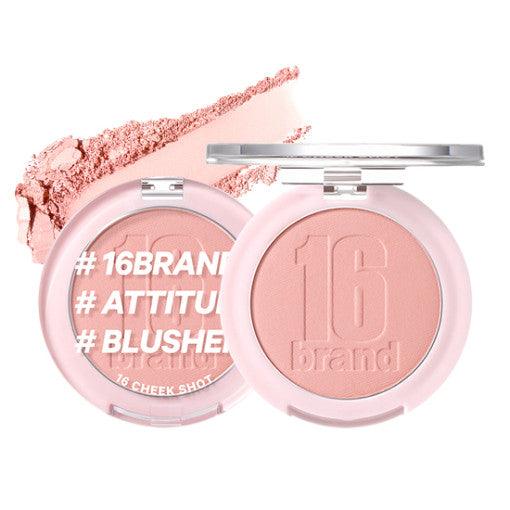 16BRAND Cheek Shot 6g (6 colors) Face Blush 16BRAND PEACH FOAM SHOT