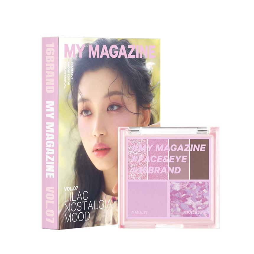 16BRAND My Magazine Shadow Palette 7.5g (10colors) EYESHADOW 16BRAND Vol.07 LILAC NOSTALGIA MOOD