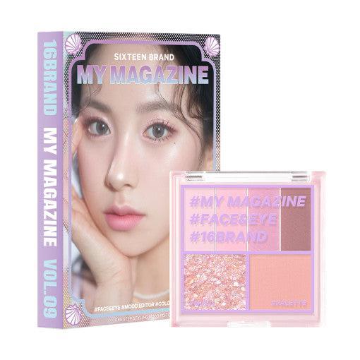 16BRAND My Magazine Shadow Palette 7.5g (10colors) EYESHADOW 16BRAND Vol.09 PEARL MOOD