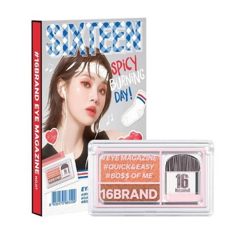 16BRAND Sixteen Eye Magazine (7colors) EYESHADOW 16BRAND #7 SPICY BURNING DAY