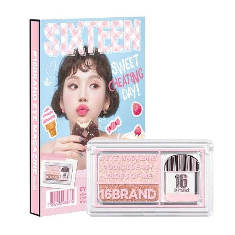 16BRAND Sixteen Eye Magazine (7colors) EYESHADOW 16BRAND #6 SWEET CHEATING DAY