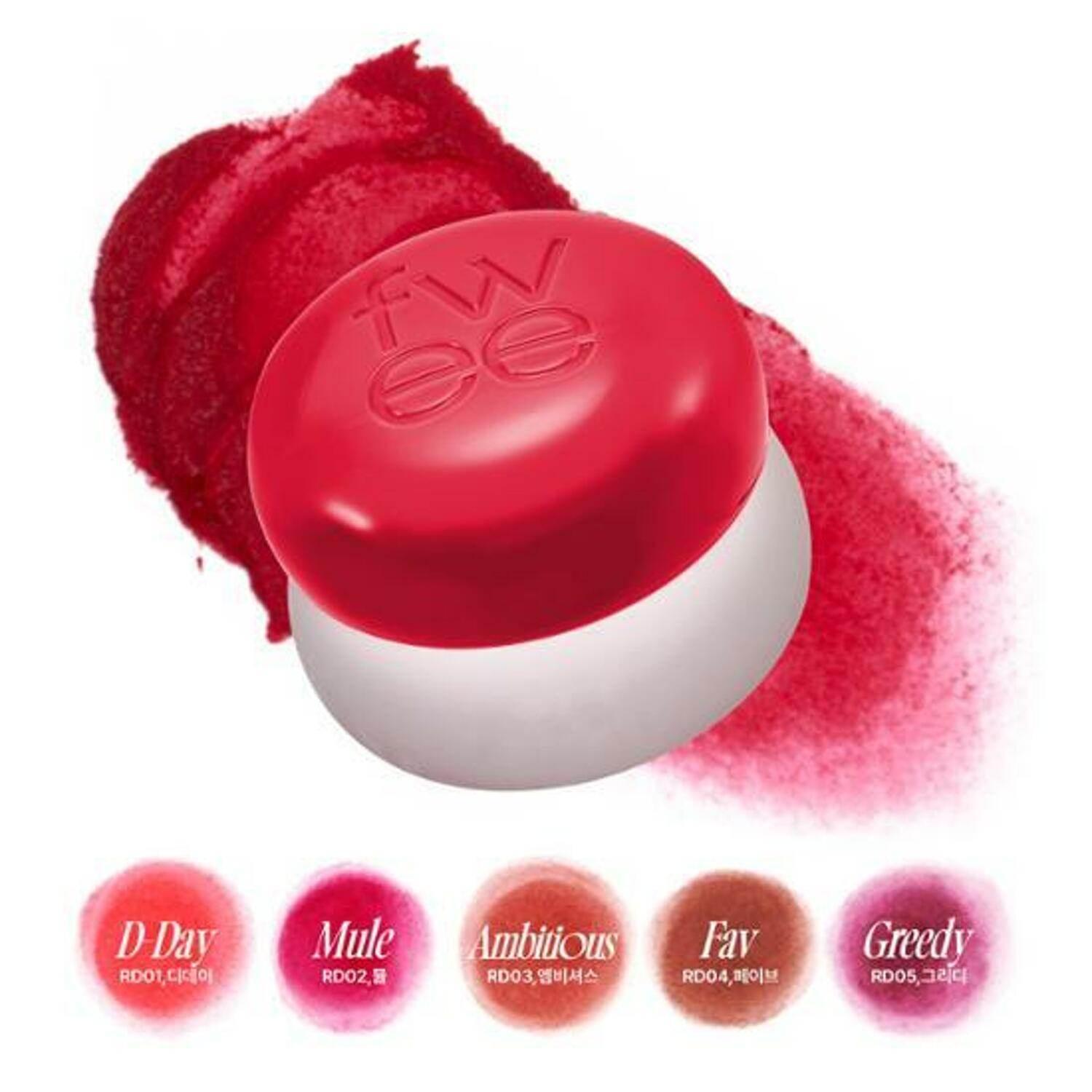 fwee Lip & Cheek Blurry Pudding Pot #Reddish Moment-thekimyoung.com