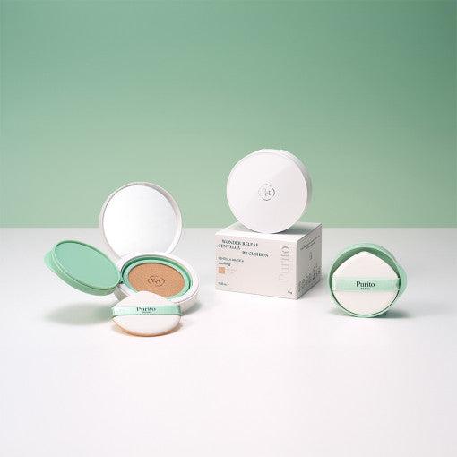 Purito SEOUL - Wonder Releaf Centella BB Cushion 15g + Refill 15g-thekimyoung.com