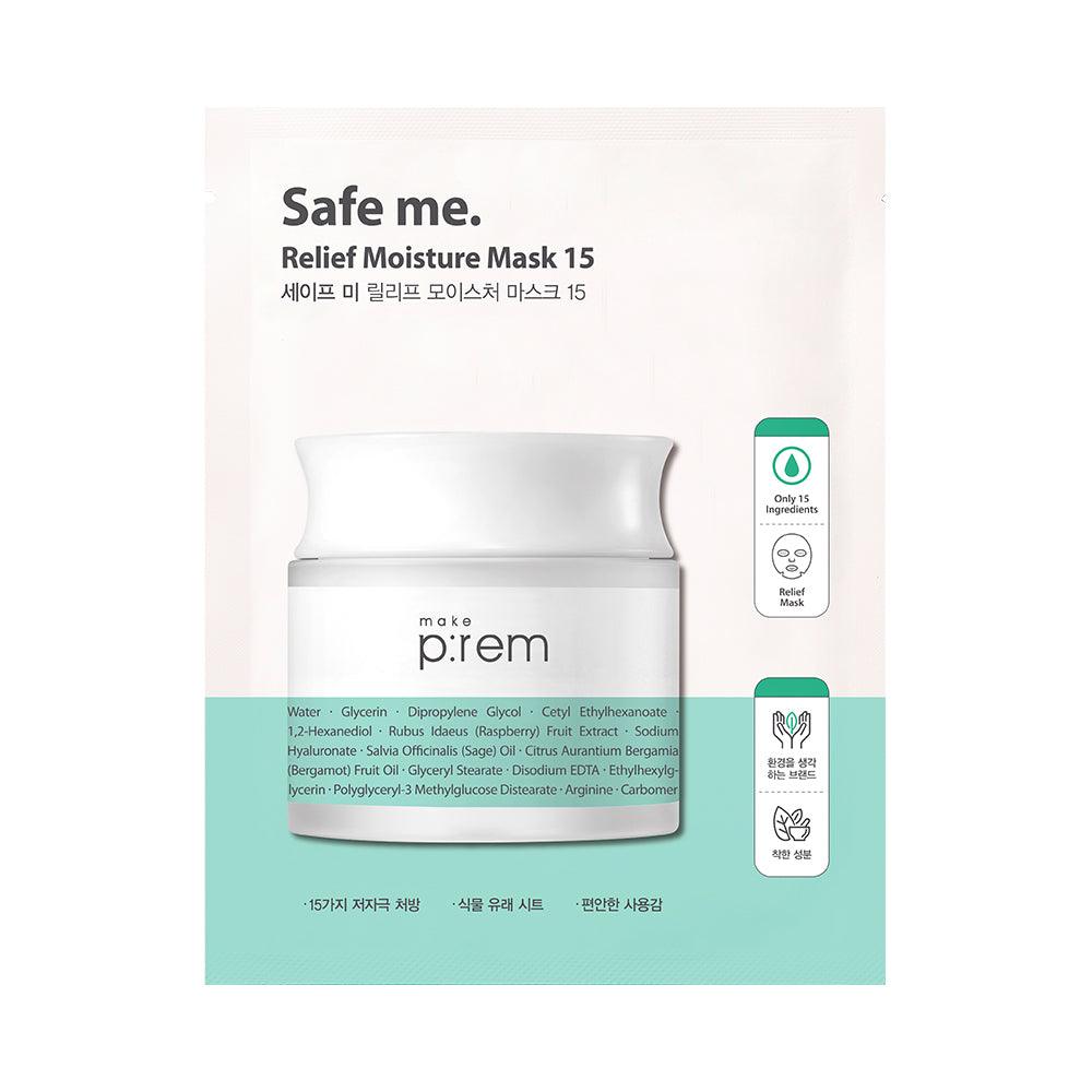 make p:rem Safe Me. Relief Moisture Mask 15 25ml x 10ea Mask Sheet make p:rem