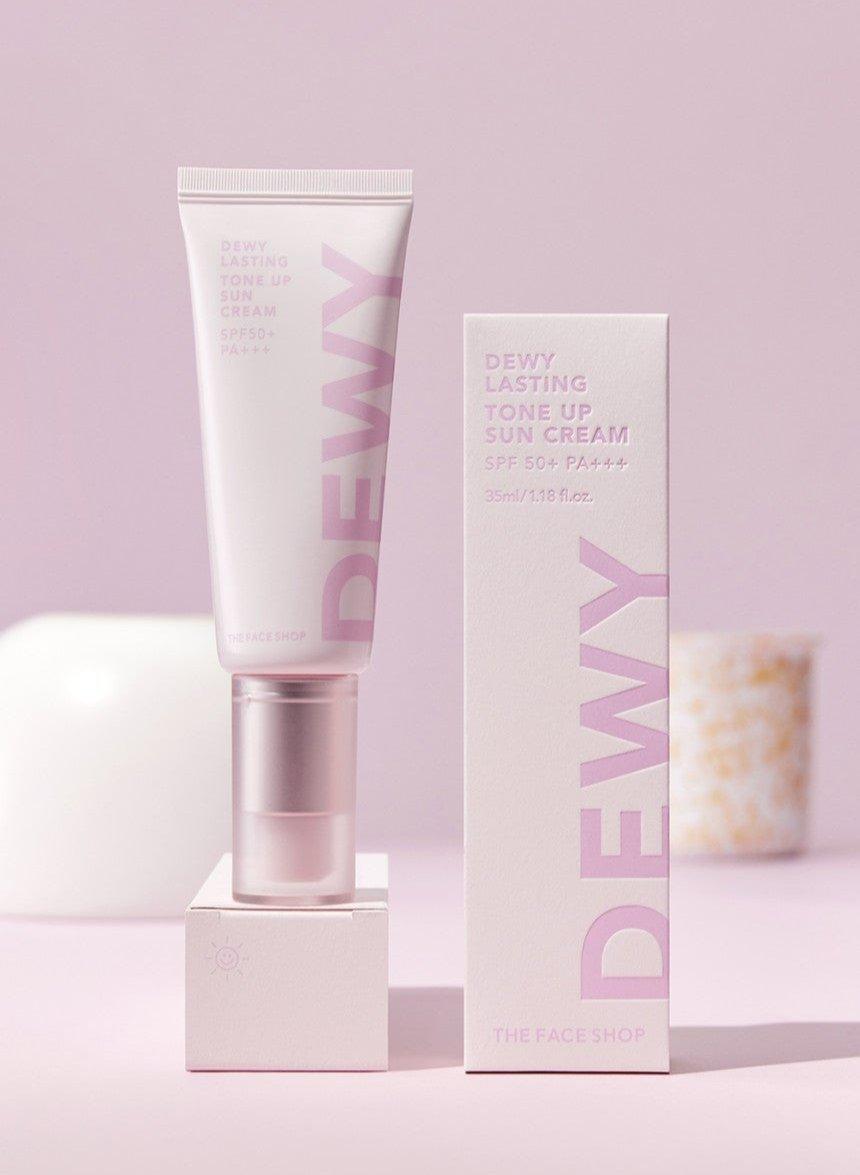 THE FACE SHOP Dewy Lasting Tone UP Sun Cream SPF50+ PA+++ 35ml-thekimyoung.com