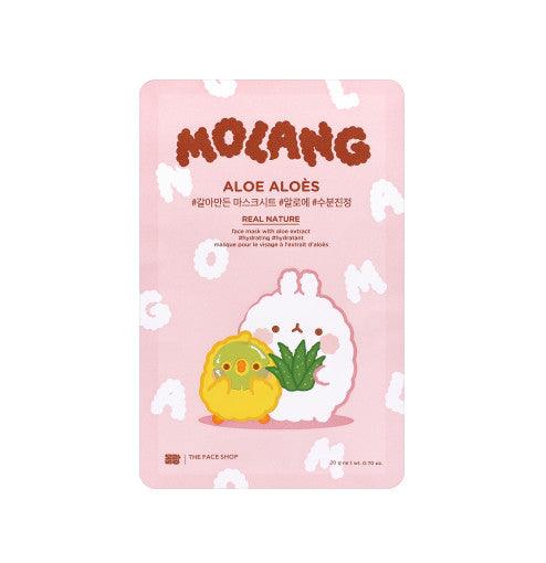 THE FACE SHOP Real Nature Aloe Face Mask Set 20gX10ea (MOLANG Edition) Mask Sheet THE FACE SHOP
