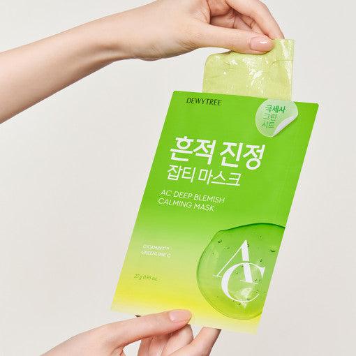DEWYTREE AC Deep Blemish Calming Mask Sheet 27gX10ea-thekimyoung.com