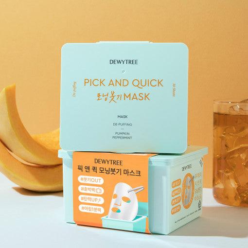 DEWYTREE PICK & QUICK De-Puff Morning Mask 30ea-thekimyoung.com