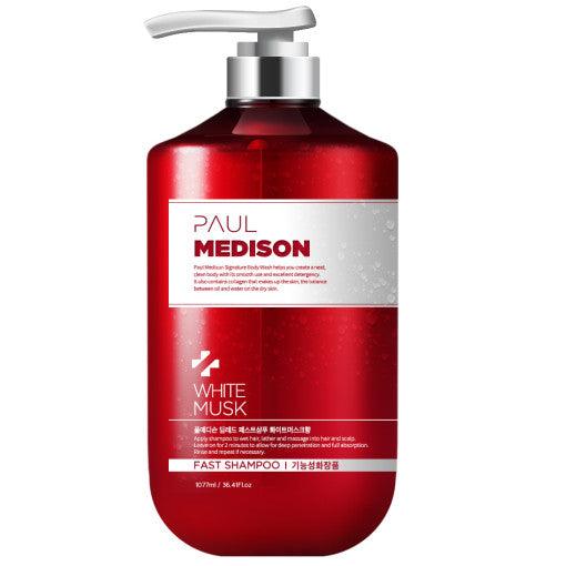PAUL MEDISON Deep Red Fast Hair Loss Shampoo 1077ml #White Musk Shampoo PAUL MEDISON