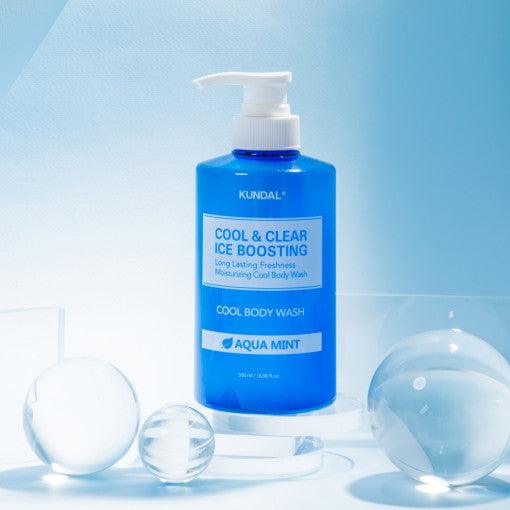 KUNDAL Cool & Clear Ice Boosting Cool Body Wash 500ml #Aqua Mint-thekimyoung.com