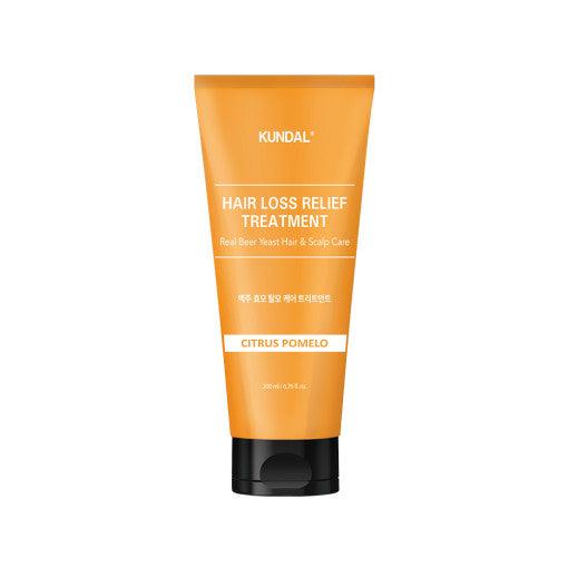 KUNDAL HAIR LOSS RELIEF TREATMENT Real Beer Yeast Hair & Scalp Care 200ml #CITRUS POMELO-thekimyoung.com