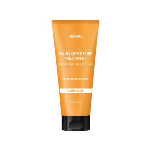 KUNDAL HAIR LOSS RELIEF TREATMENT Real Beer Yeast Hair & Scalp Care 200ml #HERD MINT-thekimyoung.com