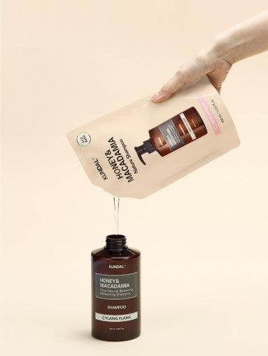 KUNDAL HONEY & MACADAMIA Nature Shampoo (Refill) 400ml #CHERRY BLOSSOM-thekimyoung.com