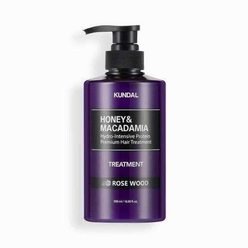 KUNDAL HONEY & MACADAΜΙΑ Hydro-Intensive Protein Premium Hair Treatment 500ml #ROSE WOOD-thekimyoung.com