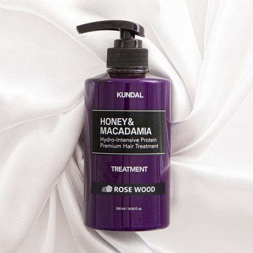 KUNDAL HONEY & MACADAΜΙΑ Hydro-Intensive Protein Premium Hair Treatment 500ml #ROSE WOOD-thekimyoung.com