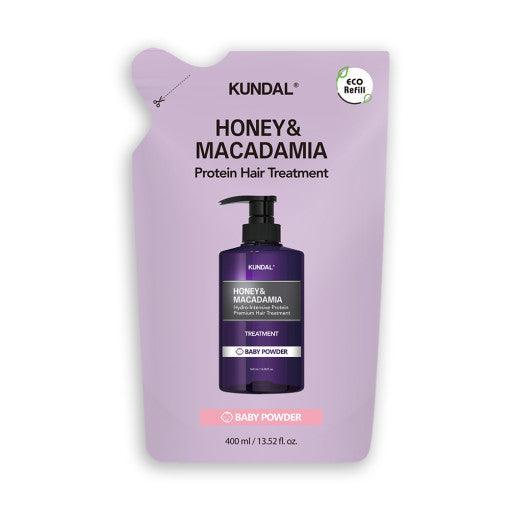 KUNDAL HONEY & MACADAΜΙΑ Protein Hair Treatment (Refill) 400ml #BARY POWDER-thekimyoung.com