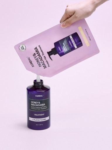 KUNDAL HONEY & MACADAΜΙΑ Protein Hair Treatment (Refill) 400ml #YLANG YLANG-thekimyoung.com